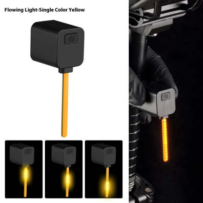 Bicycle taillight, running water plug light, night riding safety indicator