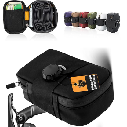 Magnetic saddlebags are available in two sizes