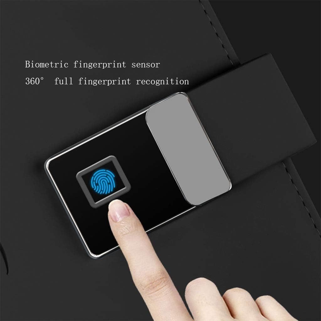 Smart Fingerprint Lock A5 Notebook, USB Charging Leather Journal, for Business Meeting Records Loose-leaf Notepad