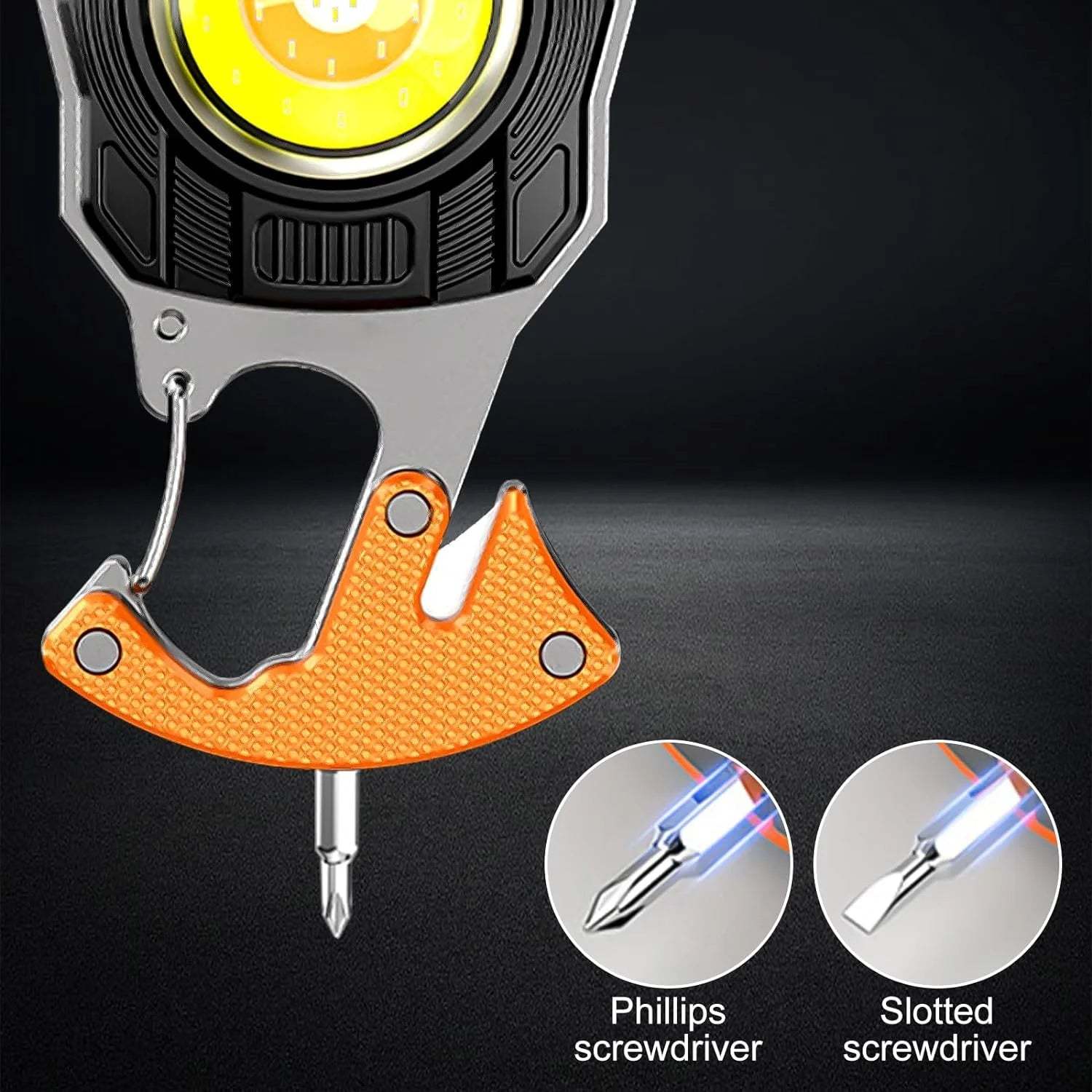 Keychain work light, LED multi-functional power light