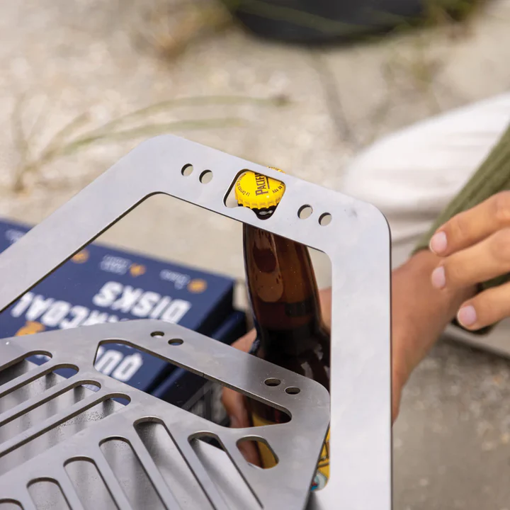 Porta-Grill FlatFire System | Collapsible Stainless Steel Grill & Fire Pit