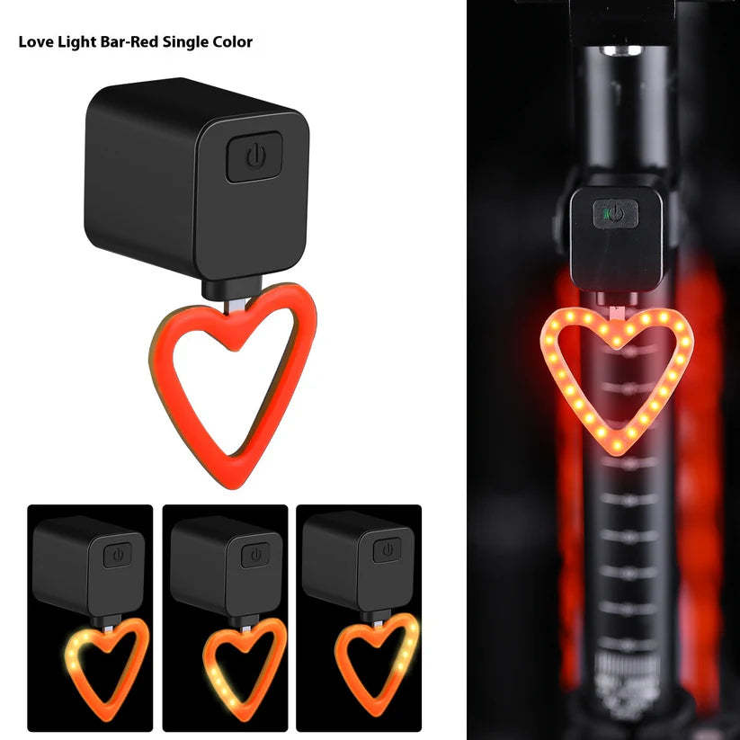 Bicycle taillight, running water plug light, night riding safety indicator