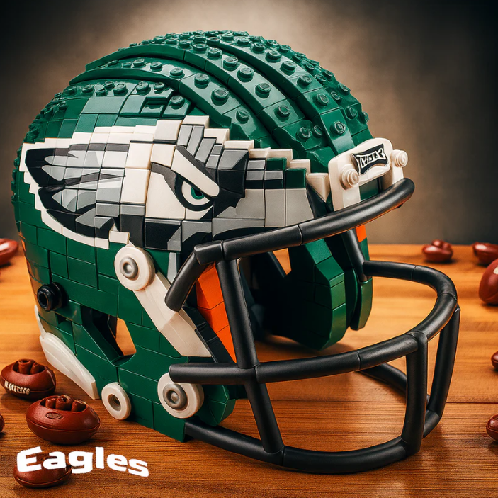 Helmet Brick Set – Build Your Favorite NFL Team with Collectible Art