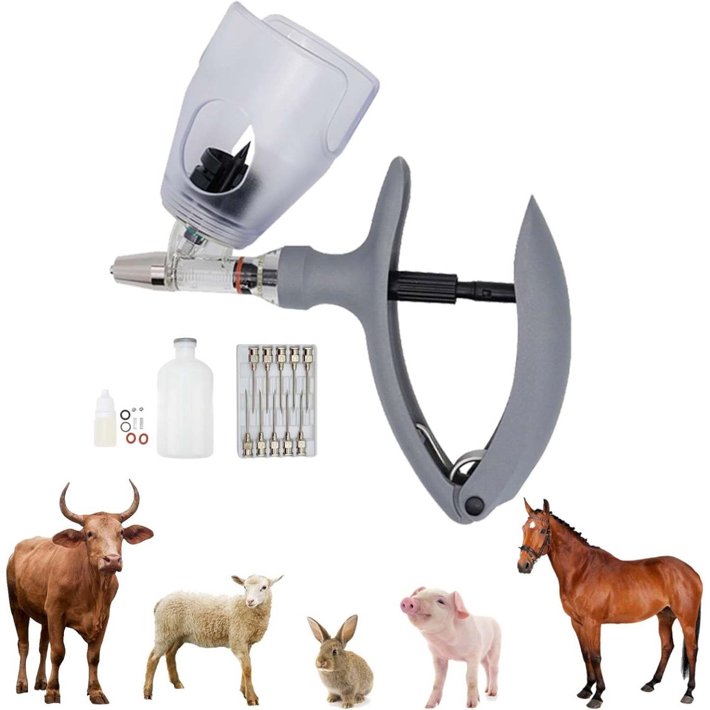 Automatic Veterinary Continuous Injector – Adjustable Dosage Vaccine Drug Dispenser
