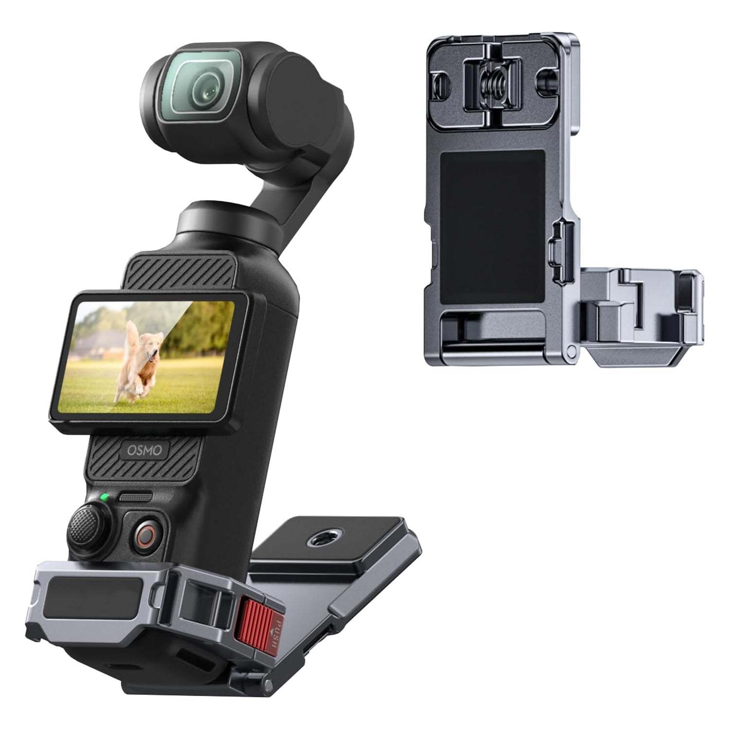 Magnetic Mount for DJI Osmo Pocket 3 – Adjustable 180° Angle, Strong N52 Magnets