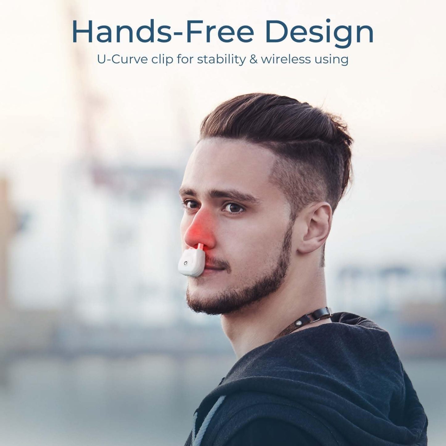 Rechargeable Portable Red Light Nasal Therapy Device