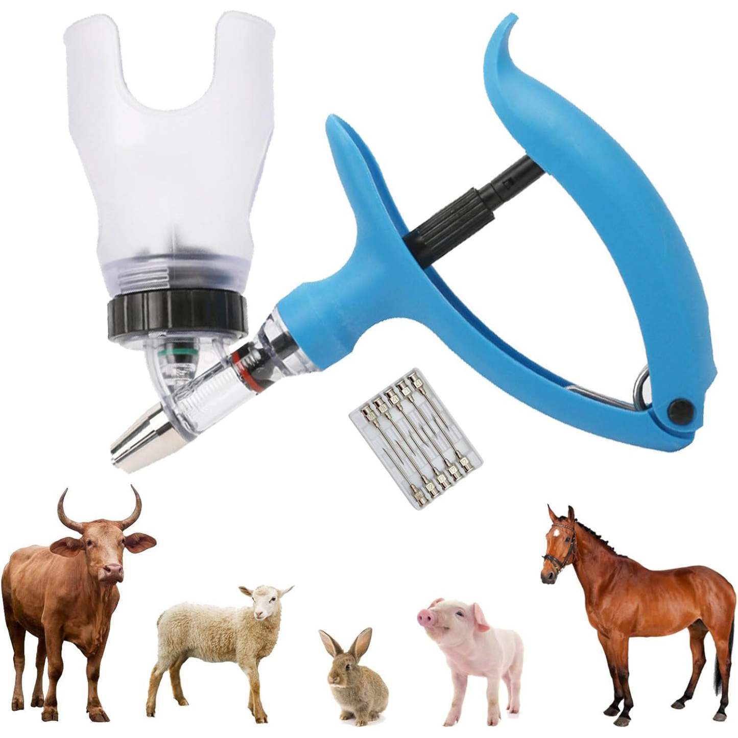 Automatic Veterinary Continuous Injector – Adjustable Dosage Vaccine Drug Dispenser