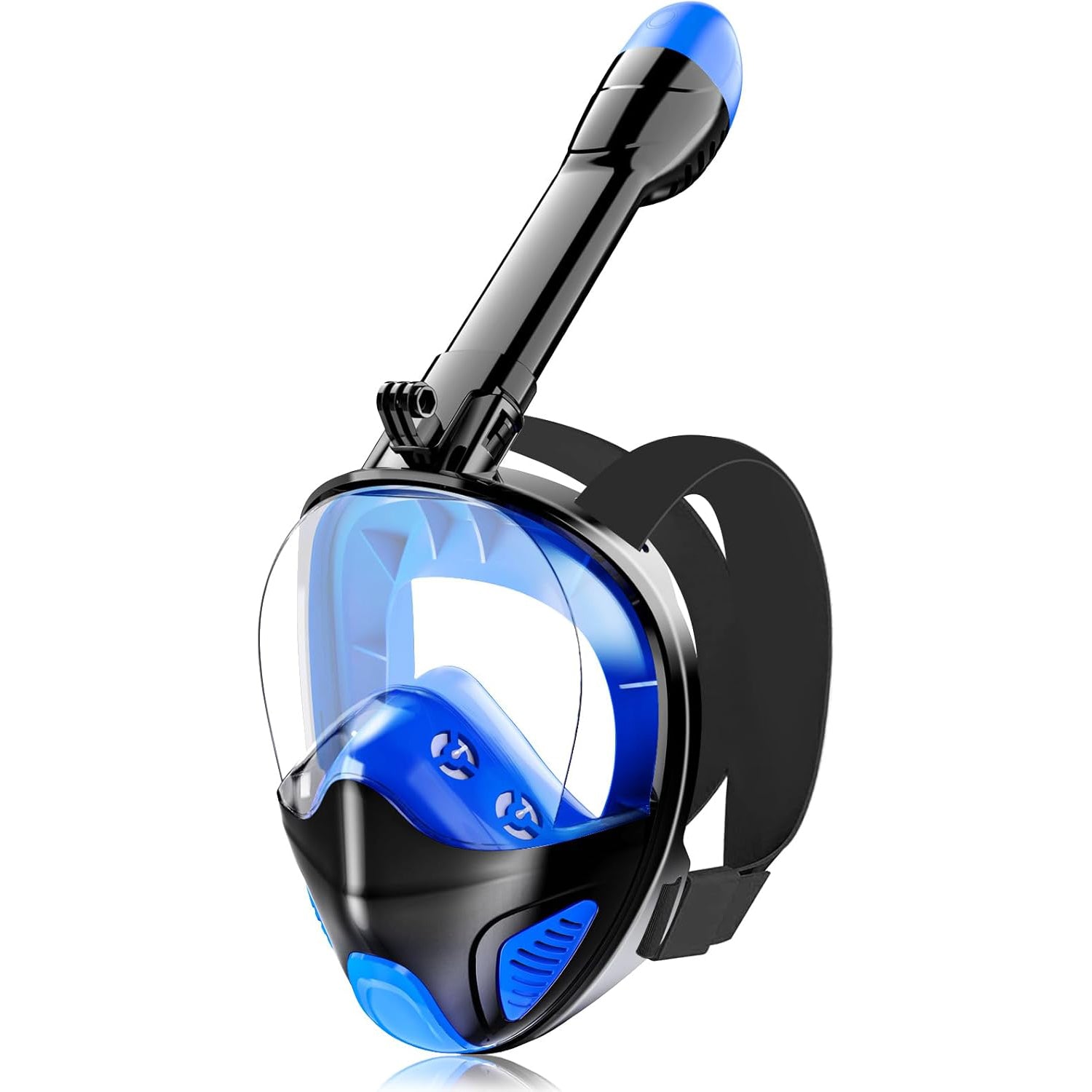Full Face Snorkel Mask for Adults and Teens – Snorkeling Gear with Detachable Camera Mount