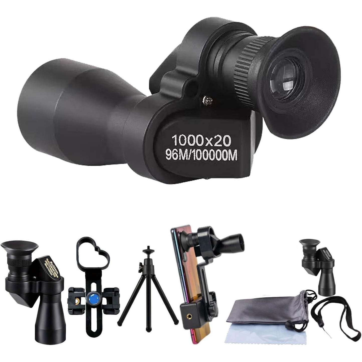 Mini Pocket Binoculars 1000x20 – Compact & Portable with Smartphone Clip, Ideal for Outdoor Adventures