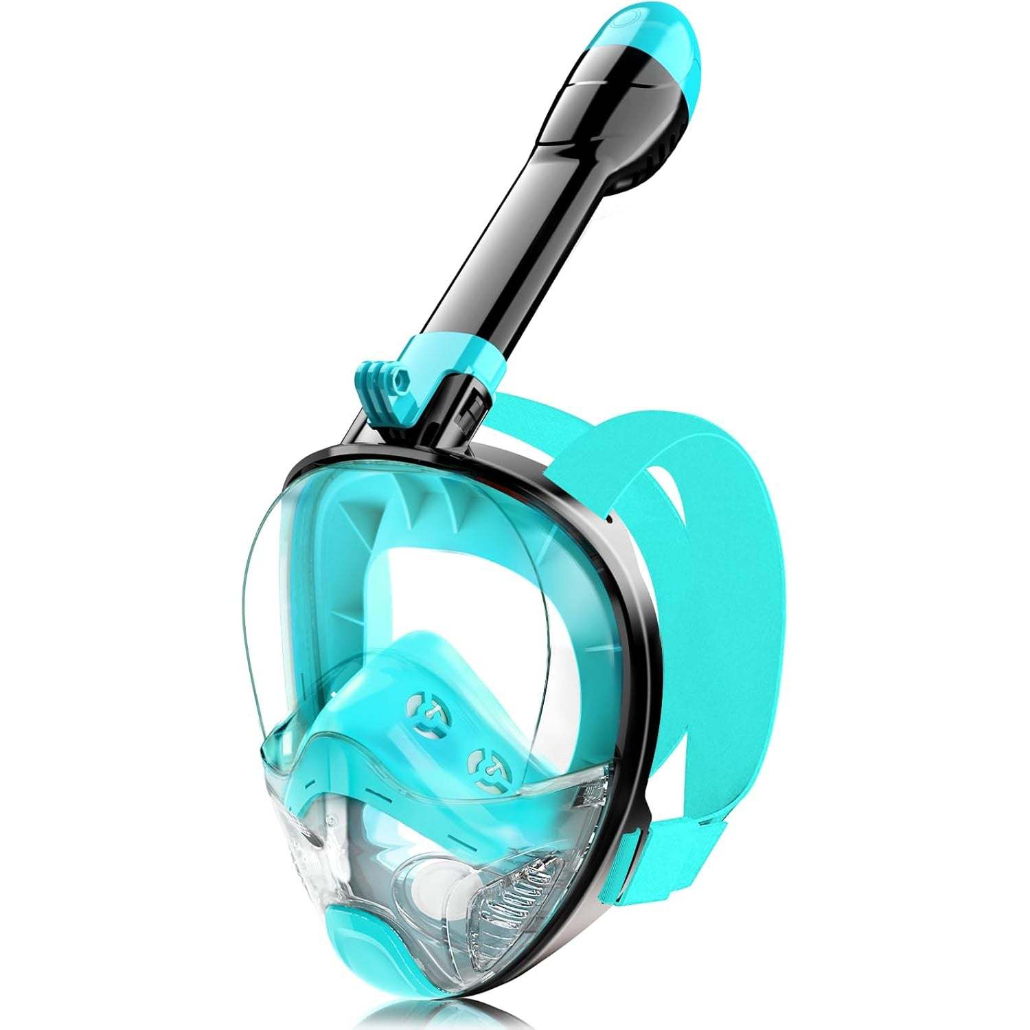 Full Face Snorkel Mask for Adults and Teens – Snorkeling Gear with Detachable Camera Mount