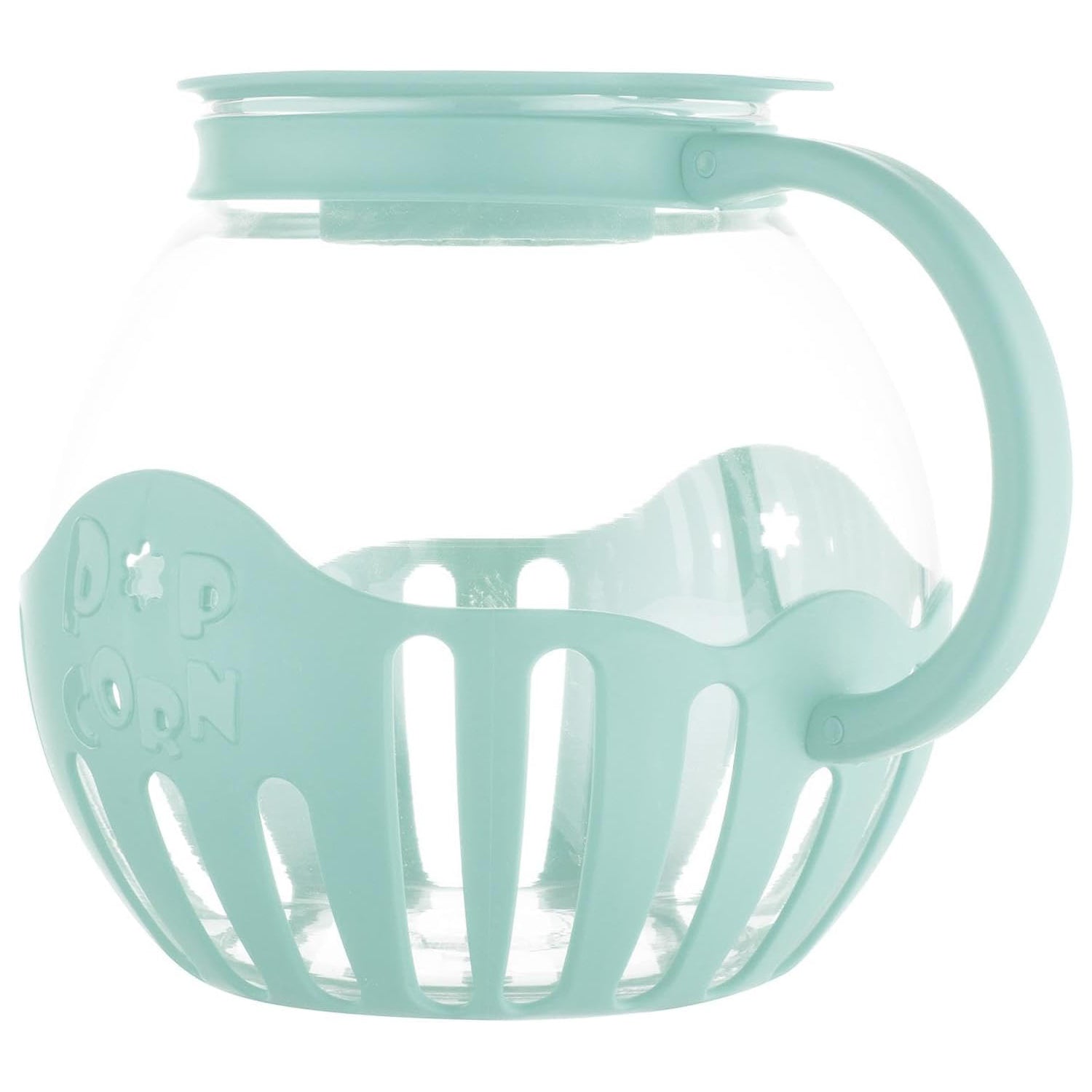 Popcorn Jar – Glass Popcorn Jar with Lid, Microwave Heat Resistant Borosilicate Glass