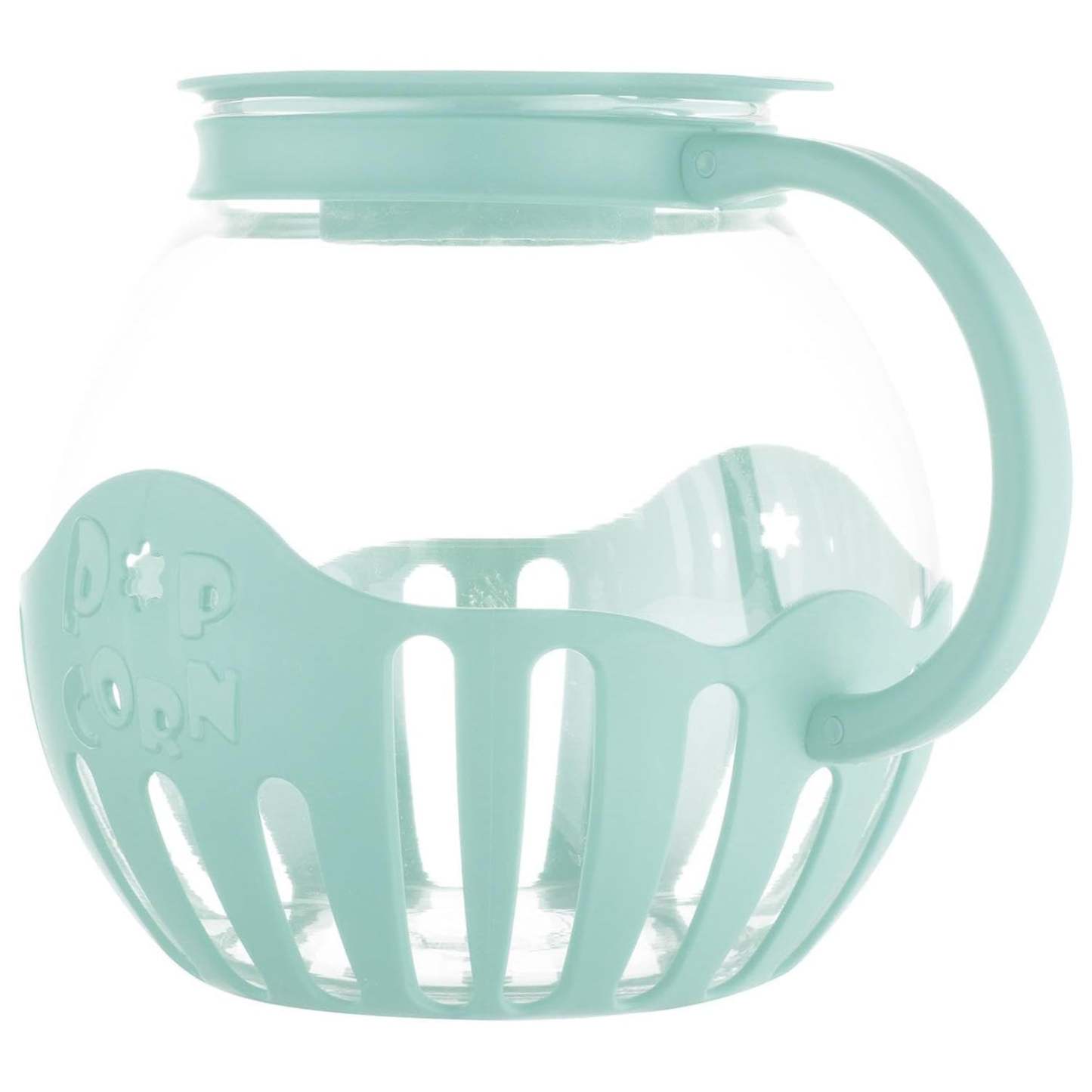 Popcorn Jar – Glass Popcorn Jar with Lid, Microwave Heat Resistant Borosilicate Glass