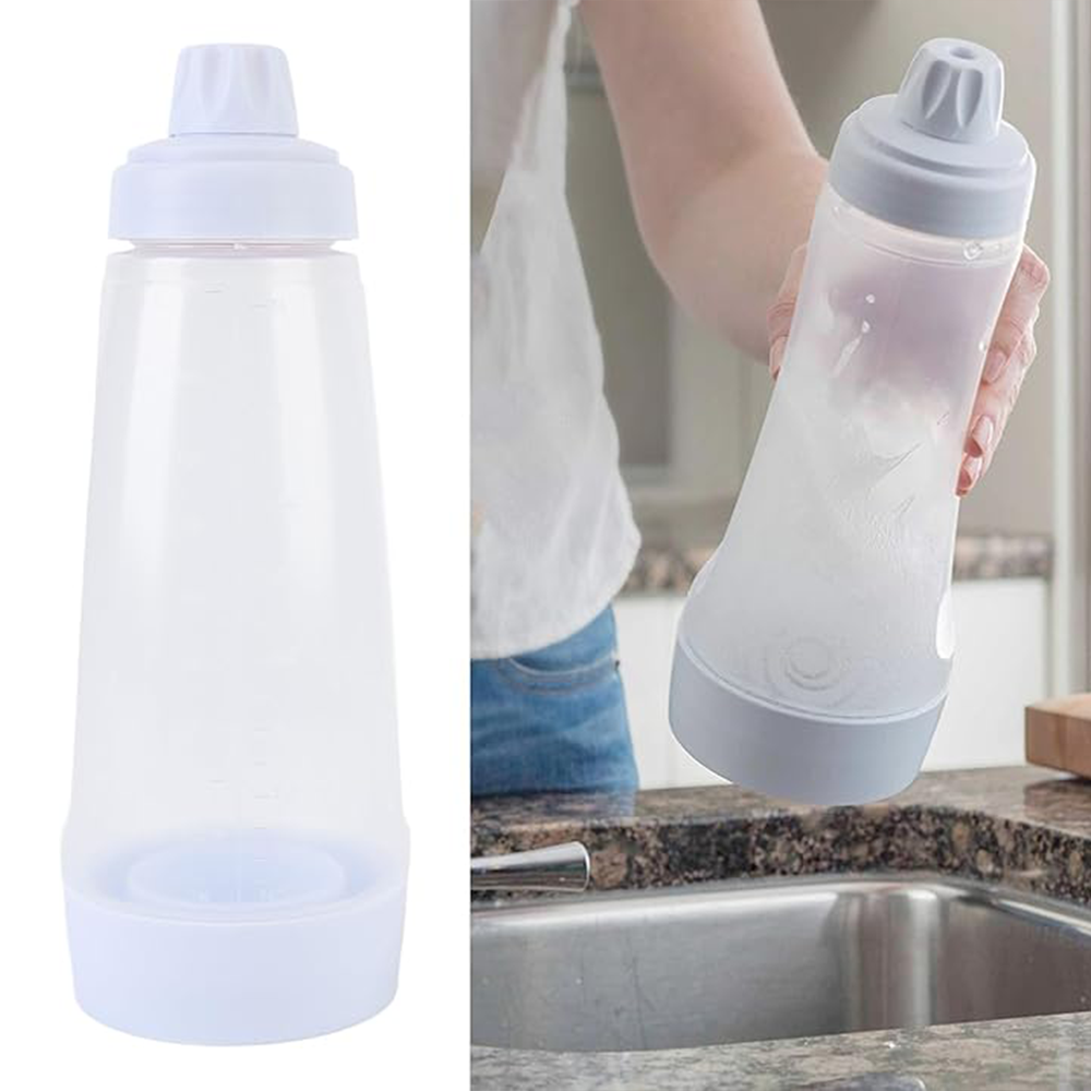 Pancake batter mixing and dispensing bottle