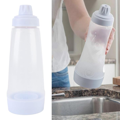 Pancake batter mixing and dispensing bottle