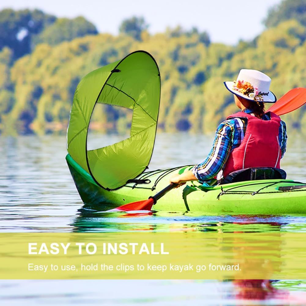 Kayak Sail – Foldable and Durable Sail with Transparent Window, Suitable for Kayaks and Canoes