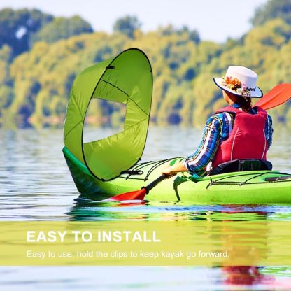 Kayak Sail – Foldable and Durable Sail with Transparent Window, Suitable for Kayaks and Canoes