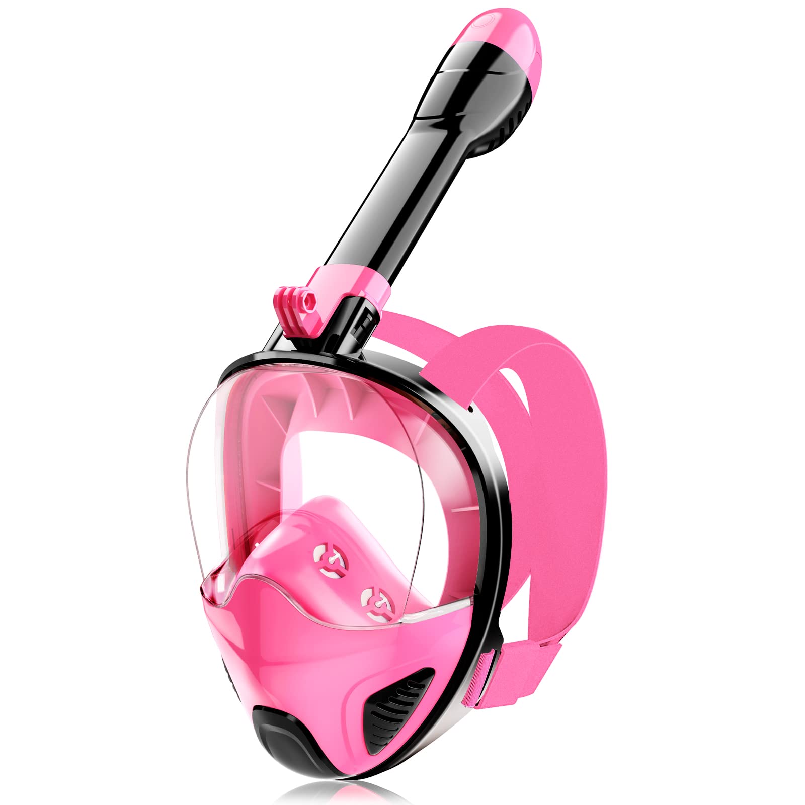 Full Face Snorkel Mask for Adults and Teens – Snorkeling Gear with Detachable Camera Mount