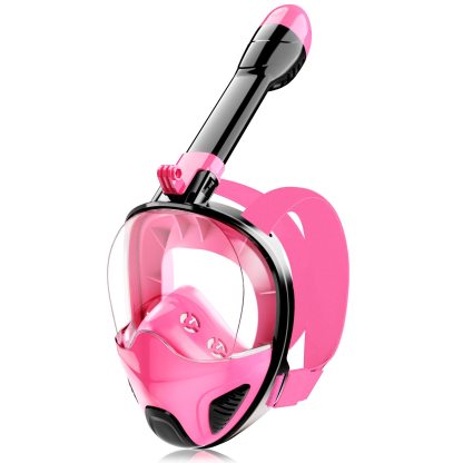 Full Face Snorkel Mask for Adults and Teens – Snorkeling Gear with Detachable Camera Mount