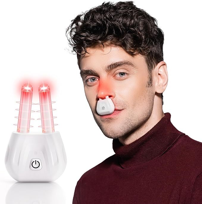 Rechargeable Portable Red Light Nasal Therapy Device