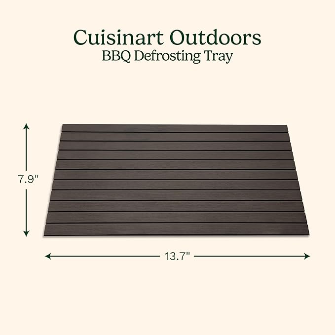 BBQ defrosting tray with conductive aluminum for rapid defrosting