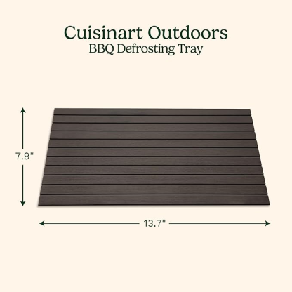 BBQ defrosting tray with conductive aluminum for rapid defrosting