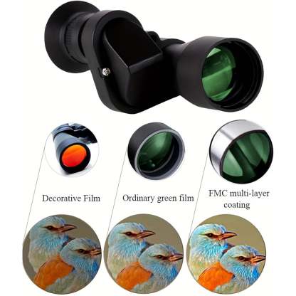 Mini Pocket Binoculars 1000x20 – Compact & Portable with Smartphone Clip, Ideal for Outdoor Adventures