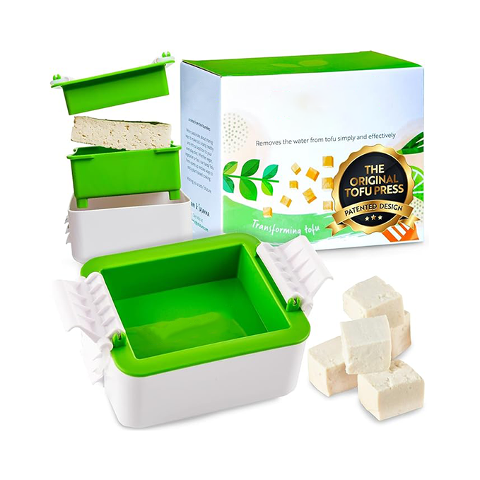 Tofu press quickly removes water