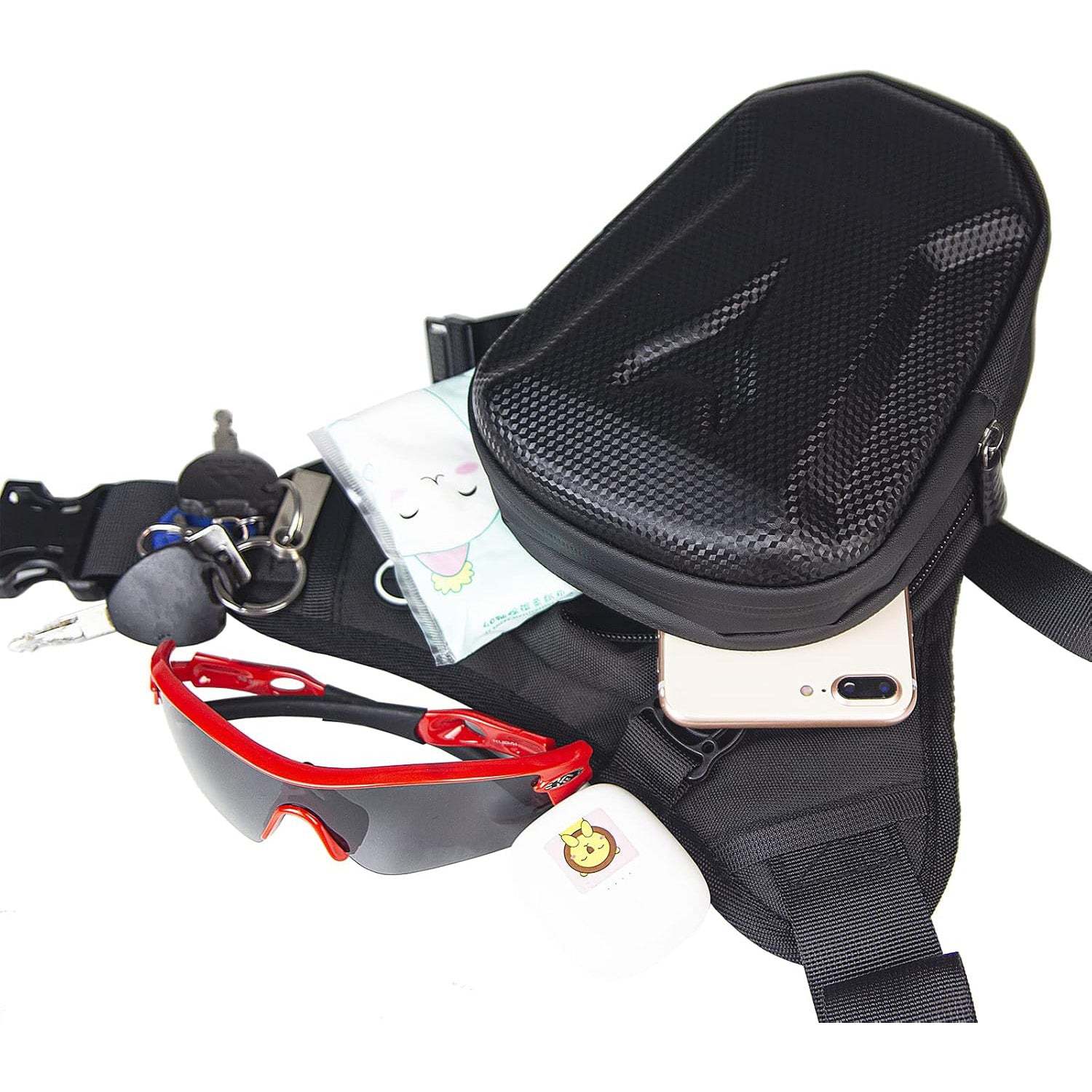 Multifunctional Motorcycle Waist and Thigh Bag – Waterproof, Reflective, Adjustable for Travel