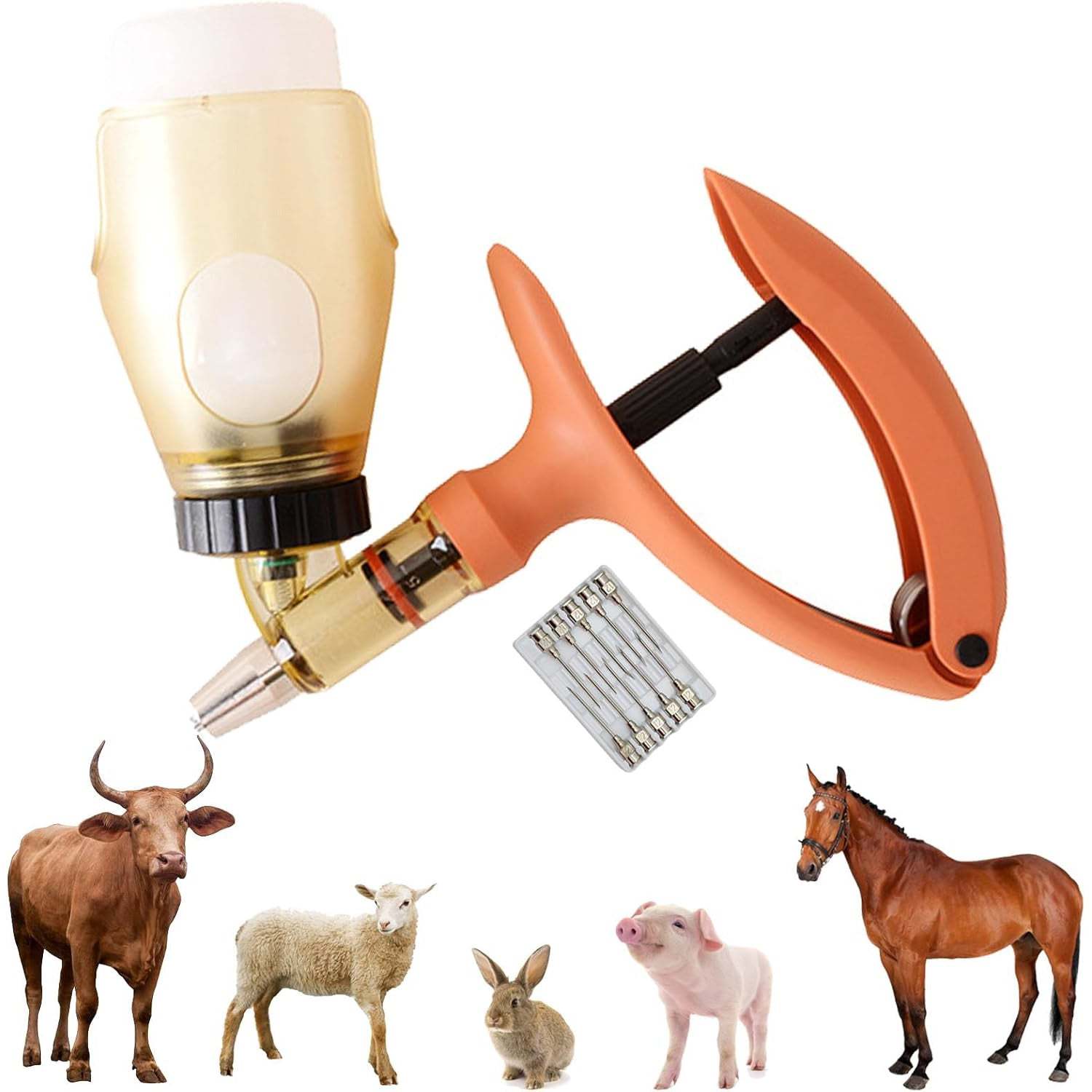 Automatic Veterinary Continuous Injector – Adjustable Dosage Vaccine Drug Dispenser