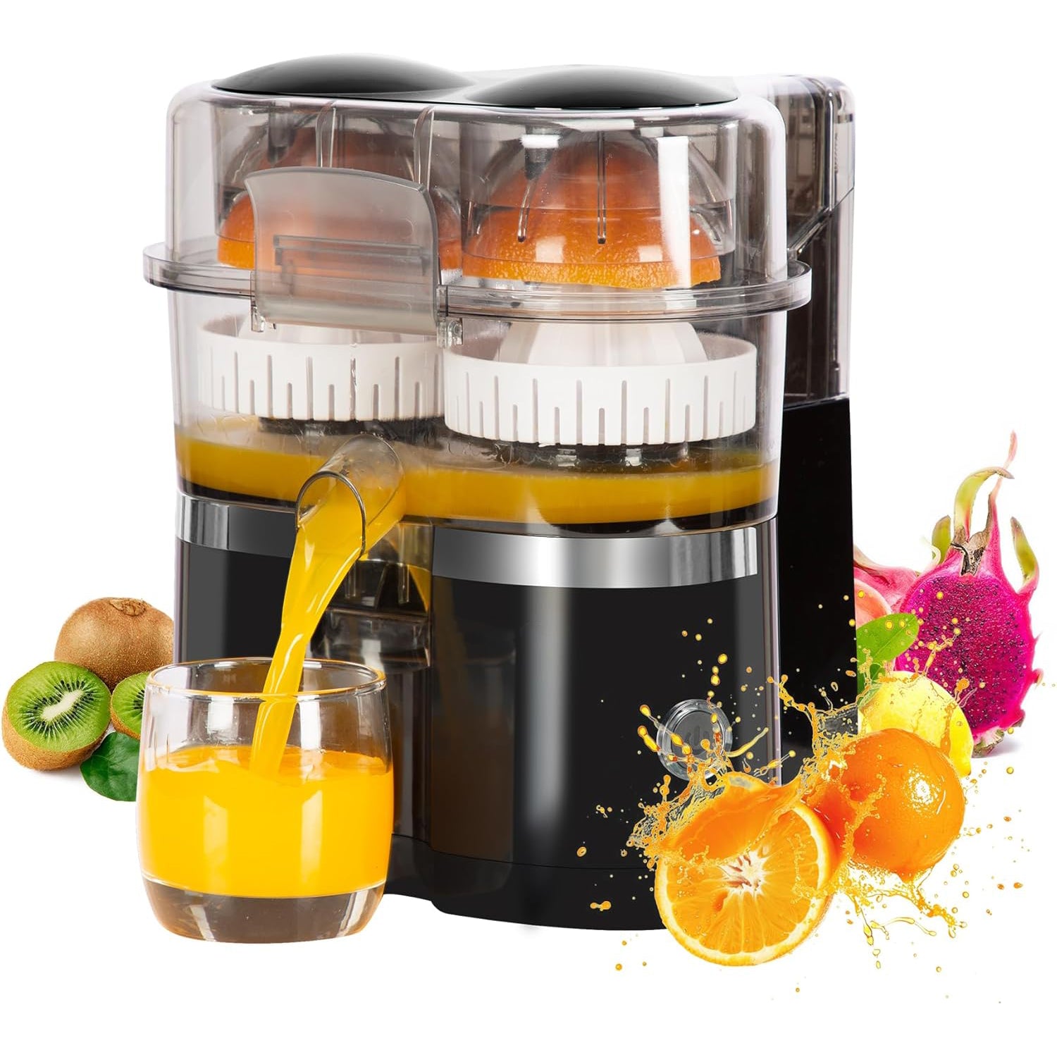 Electric Citrus Juicer – Automatic Juicer with Built-in Cutter