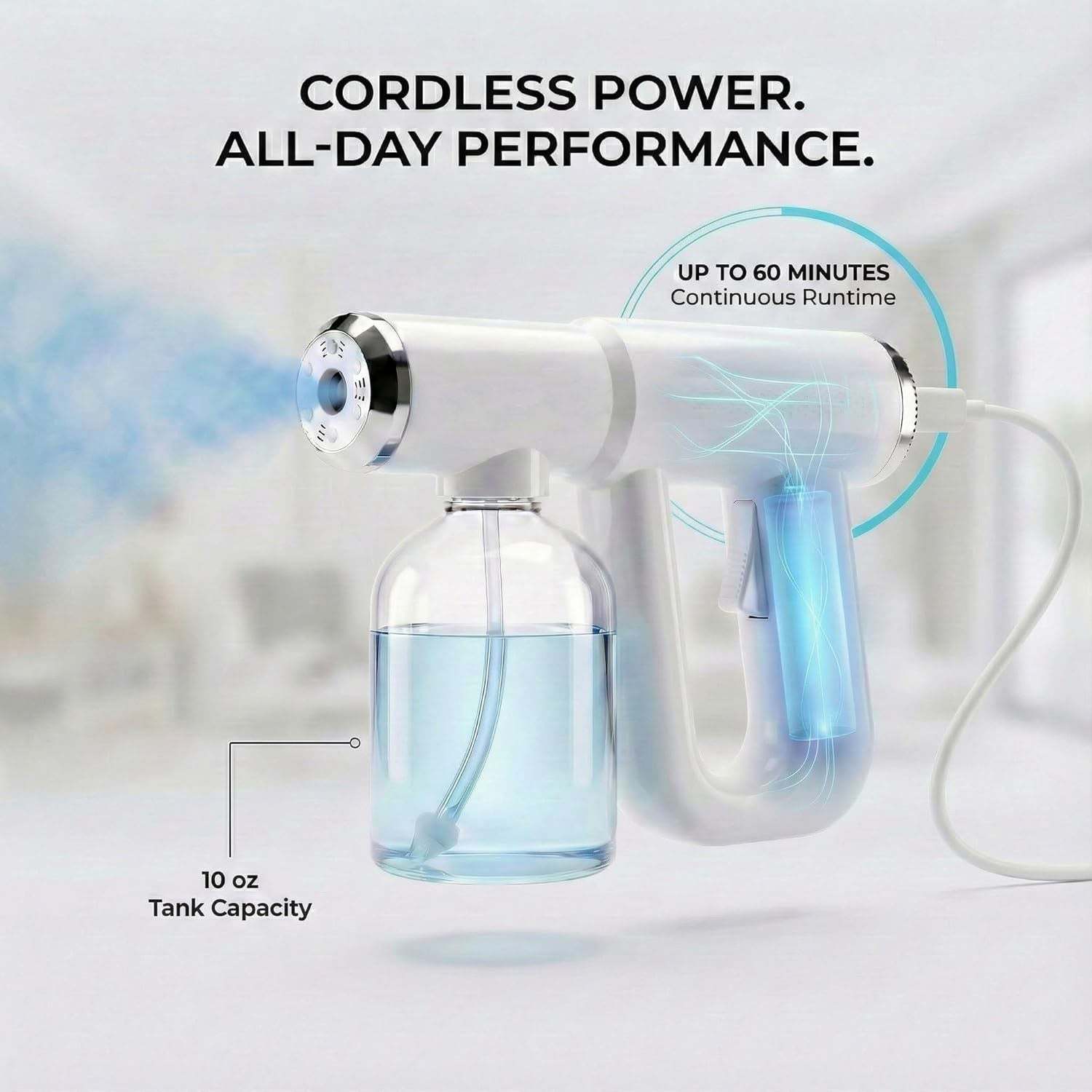 Disinfectant Fogger Machine – ULV Nano Sanitizer Sprayer, Rechargeable