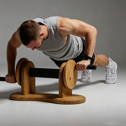 High-end oak board trainer for full-body strength training