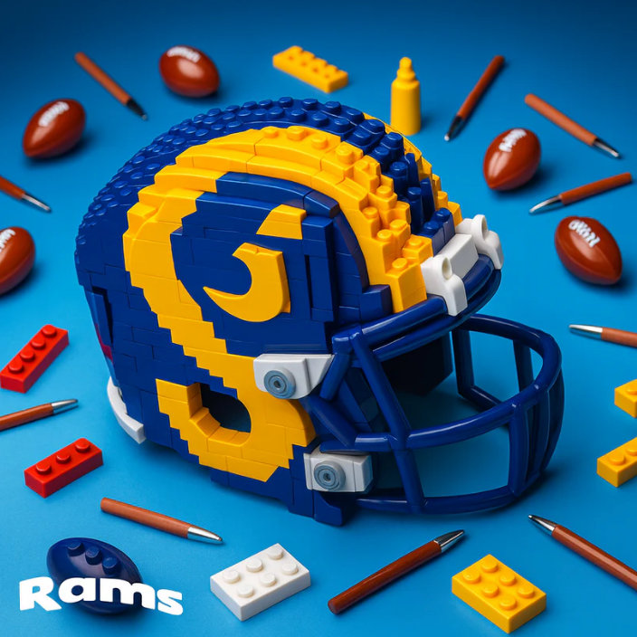 Helmet Brick Set – Build Your Favorite NFL Team with Collectible Art