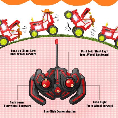 Crazy Jumping Car Toy – RC Stunt Car with Music & Lights