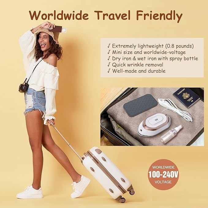 Travel-Fold Portable Mini Iron