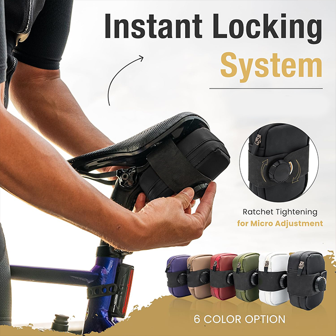 Magnetic saddlebags are available in two sizes