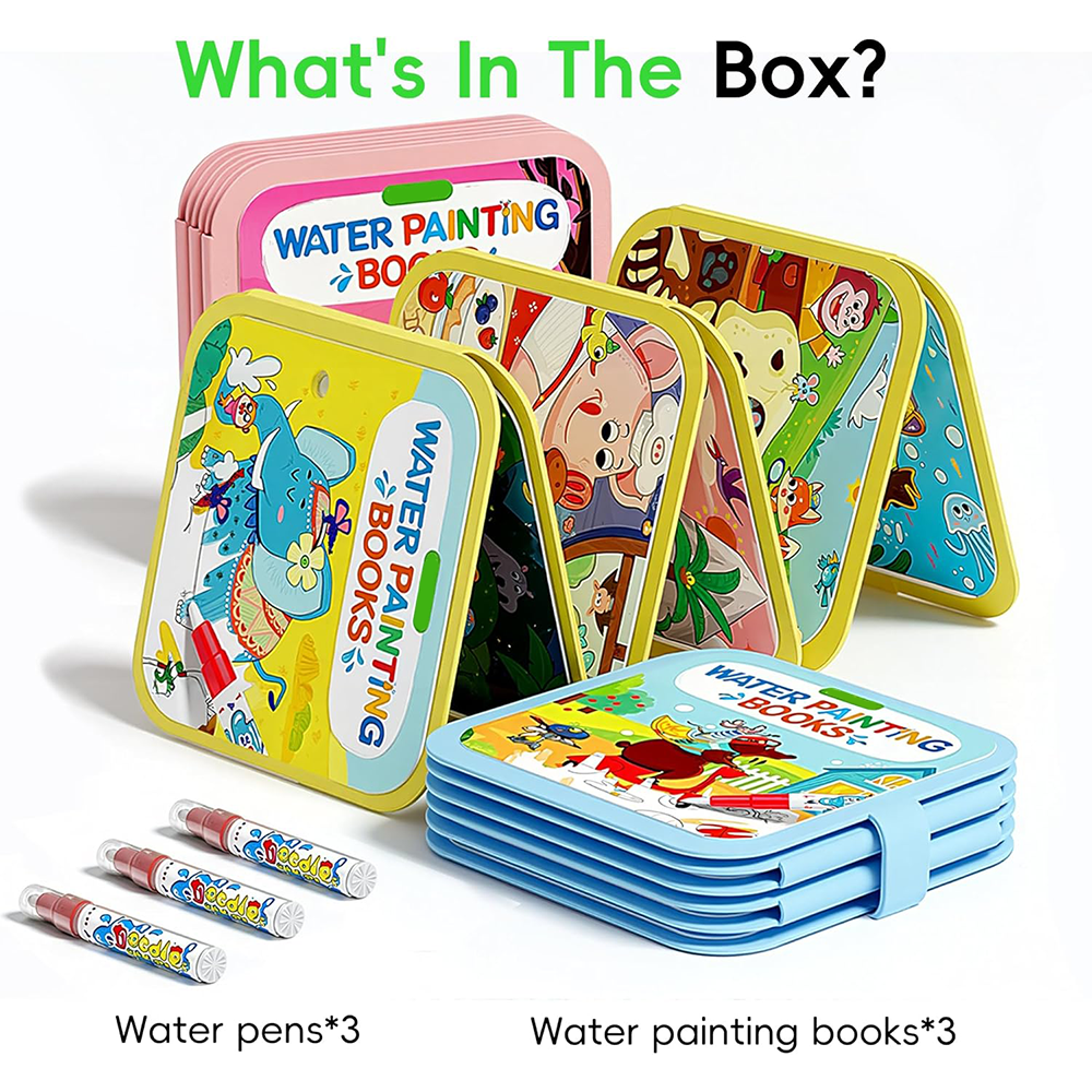 Children's Reusable Watercolor Book