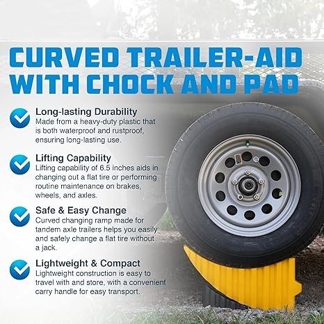 Curved Trailer Aid with Chock and Pad