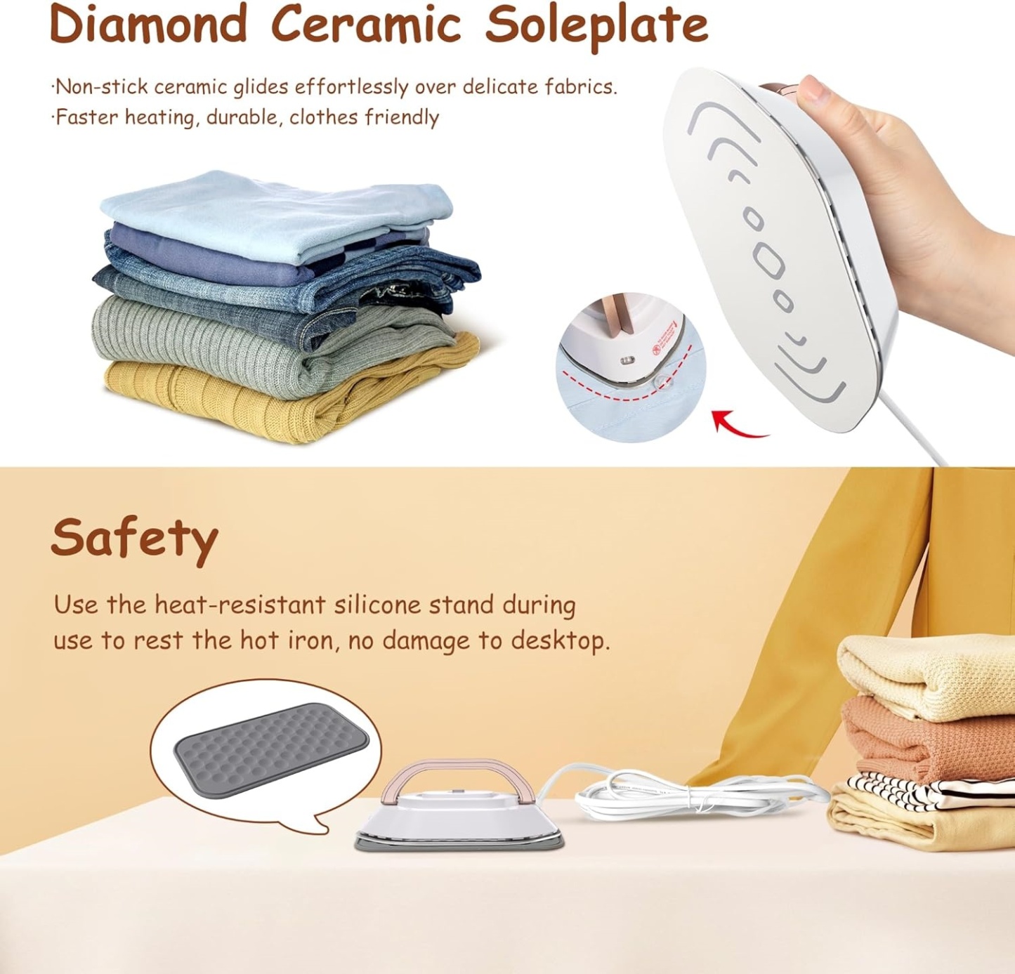 Travel-Fold Portable Mini Iron