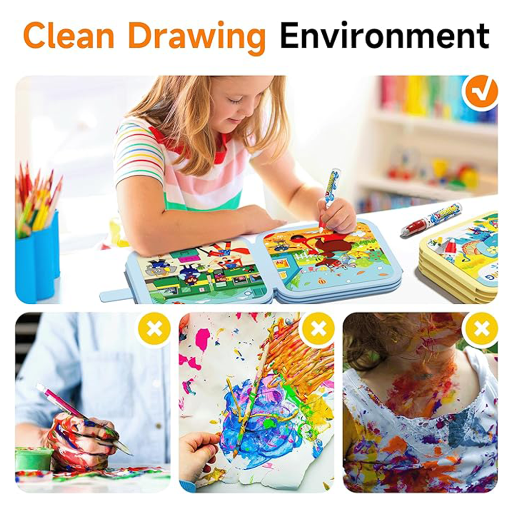 Children's Reusable Watercolor Book