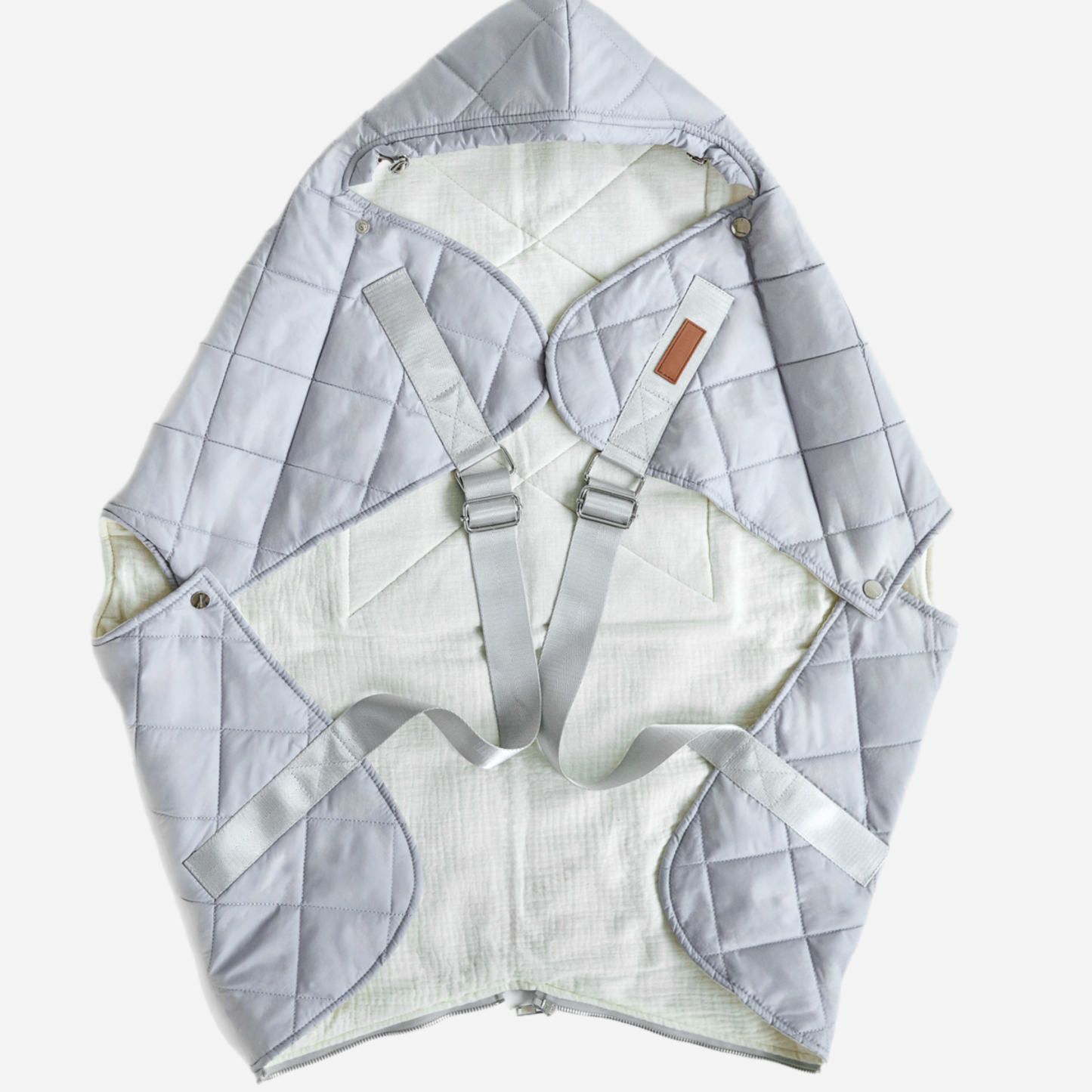 Seasonal Baby Carrier Cover – Gray / Milk