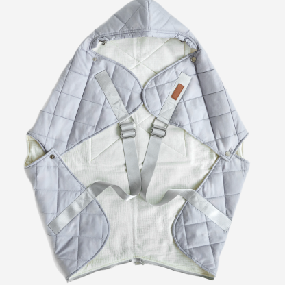 Seasonal Baby Carrier Cover – Gray / Milk