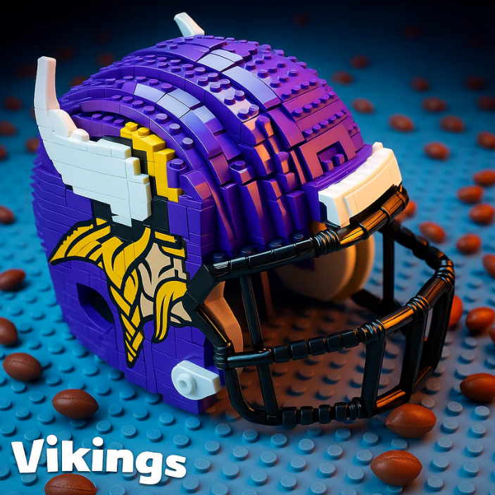 Helmet Brick Set – Build Your Favorite NFL Team with Collectible Art