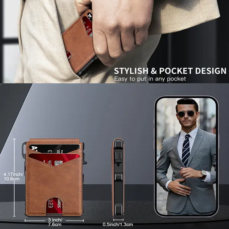 Minimalist Men’s Slim Aluminum Wallet
