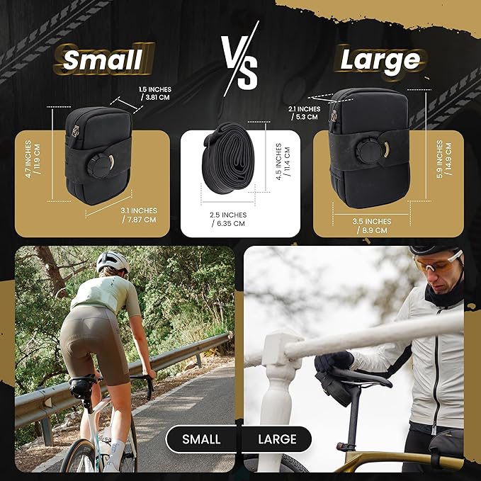 Magnetic saddlebags are available in two sizes