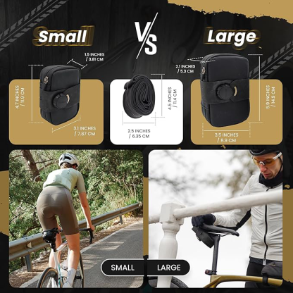 Magnetic saddlebags are available in two sizes