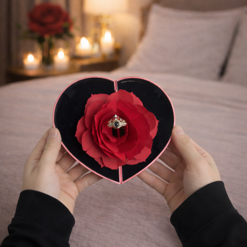 Ring Box – Romantic Surprise Gift with Adjustable Ring