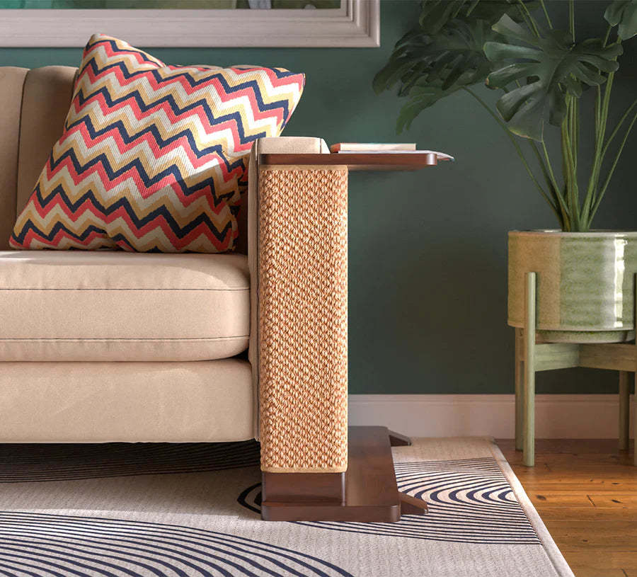 Corner Cat Scratching Side Table