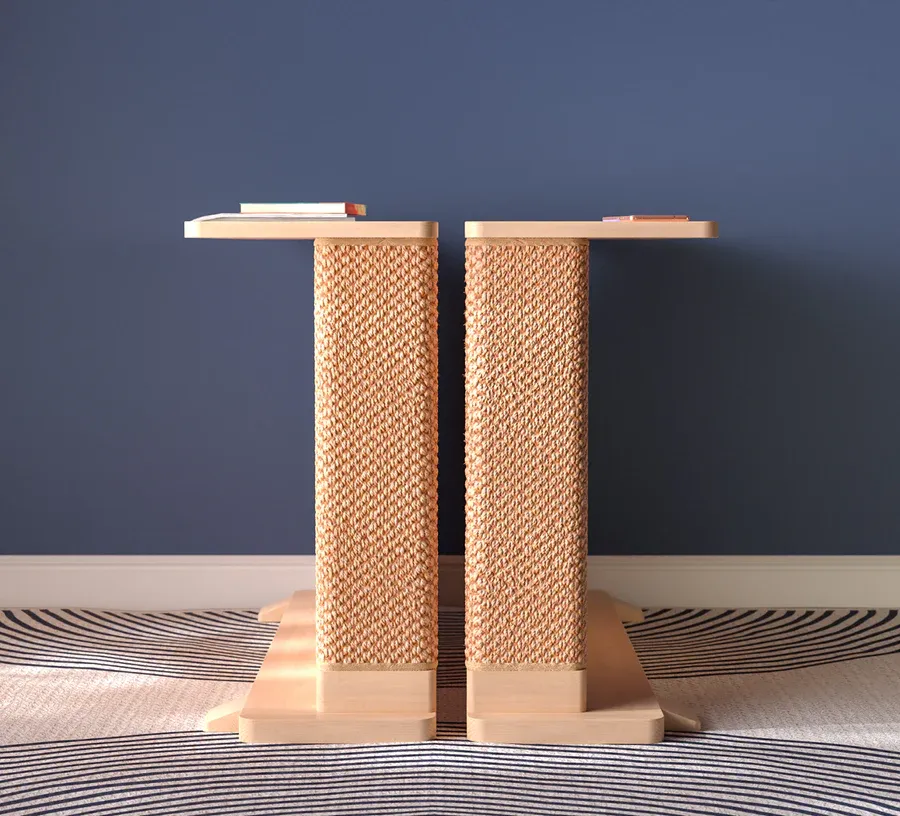 Corner Cat Scratching Side Table