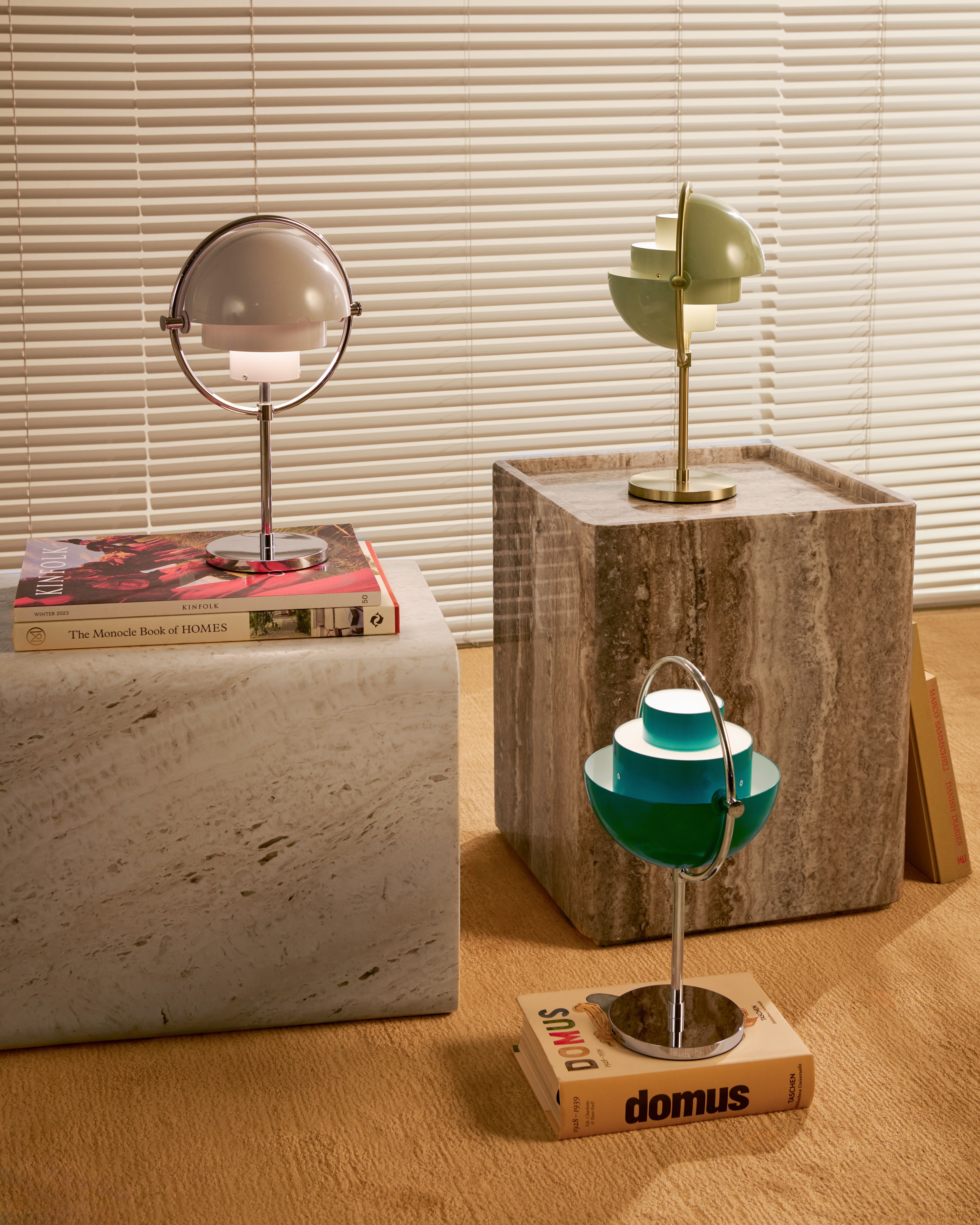Multi-Lite Portable Cordless Table Lamp – Rotatable Geometric Shade Ambient Light for Luxury Home Decor